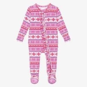 NWT- Posh Peanut Maya Ruffle Footie (9-12 months)